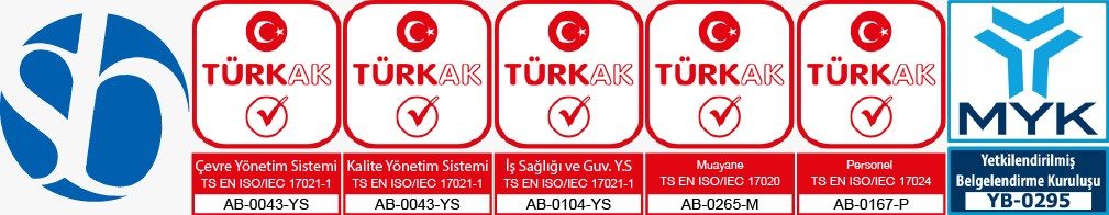 TÜRKAK akreditasyon belgeleri ve MYK yetkilendirilmiş belgelendirme kuruluşu